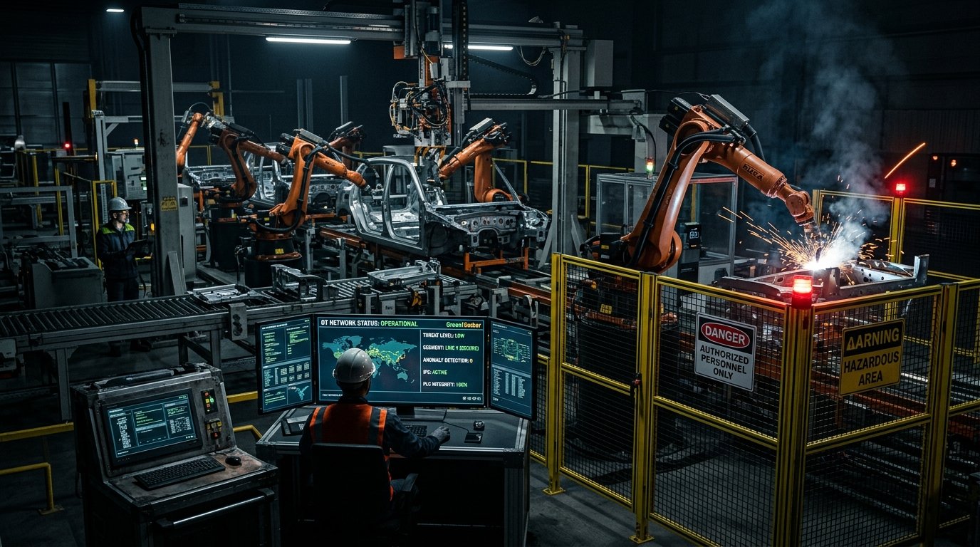 Automated Industrial Manufacturing Plant Security